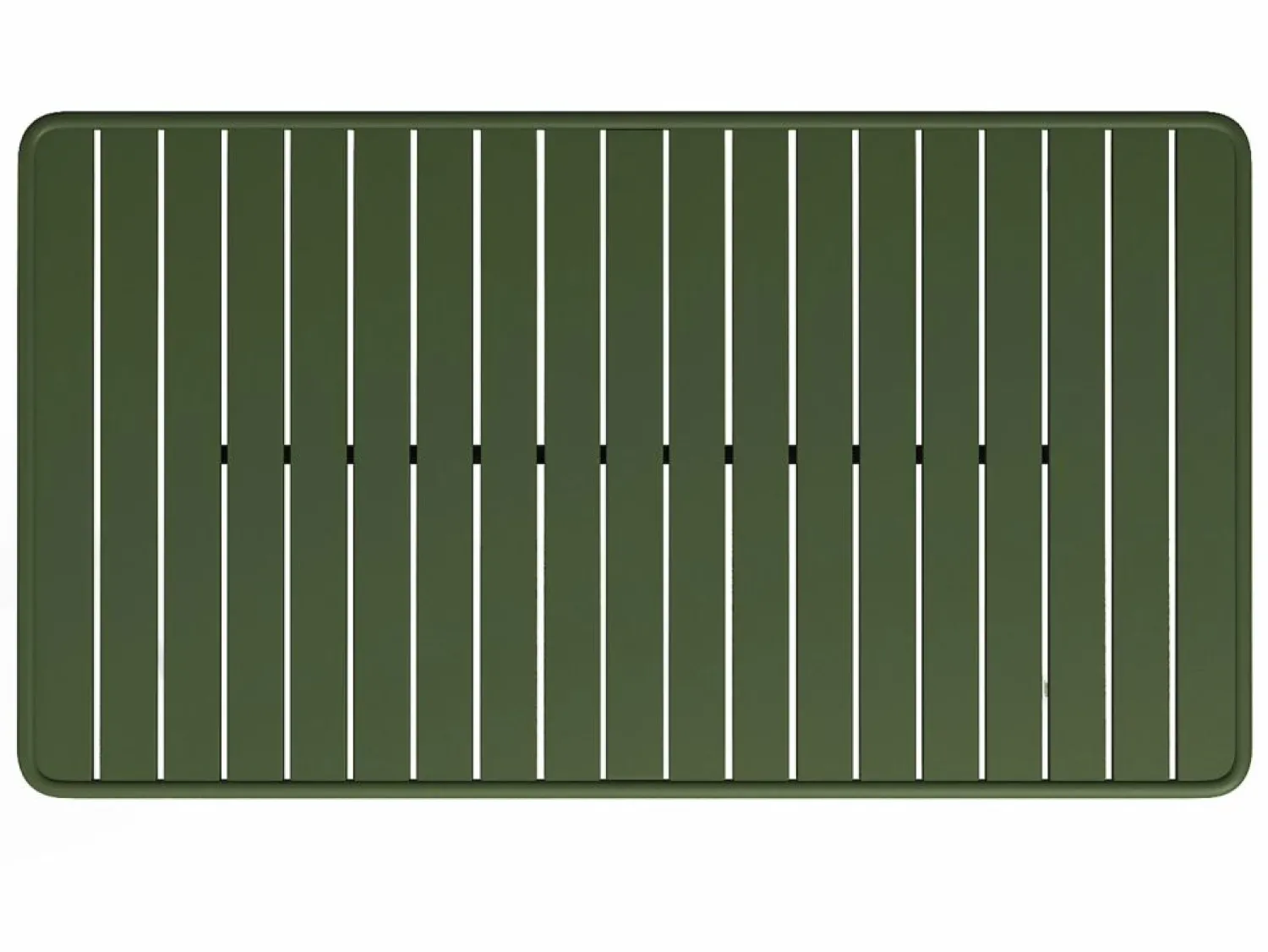 Comedor de jardín de metal una mesa L.160 con 2 sillones y 4 sillas Verde < MYLIA Hot