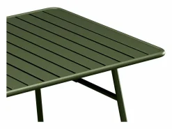 Comedor jardín metal mesa y 8 sillones apilables - Verde - MIRMANDE de < MYLIA Online