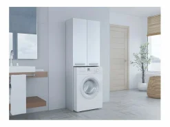 COMO - Mueble para lavadora de estilo moderno - 183x64x30 - 2 puertas+4 baldas < TOPESHOP New