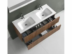 Composición bañera doble 5 piezas VENERE roble rio < Online