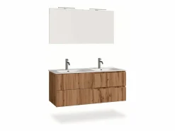 Composición bañera doble 5 piezas VENERE roble < Discount