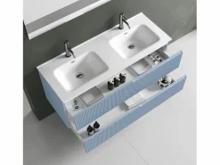 Composición bañera doble 5 piezas VENERE azul tiffany < Online
