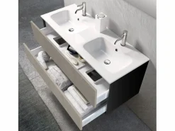 Composición de baño doble lavabo 4 piezas IGEA Havana piedra < Outlet