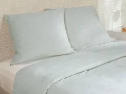 Conjunto de cama de satén 108 hilos/cm² - Funda nórdica 220 x 240 cm + 2 fundas de almohada 63 x 63 cm - Beige - TALORA de < Palacio Hot