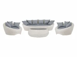 Conjunto de jardin de resina trenzada - - WHITEHEAVEN < MYLIA Discount