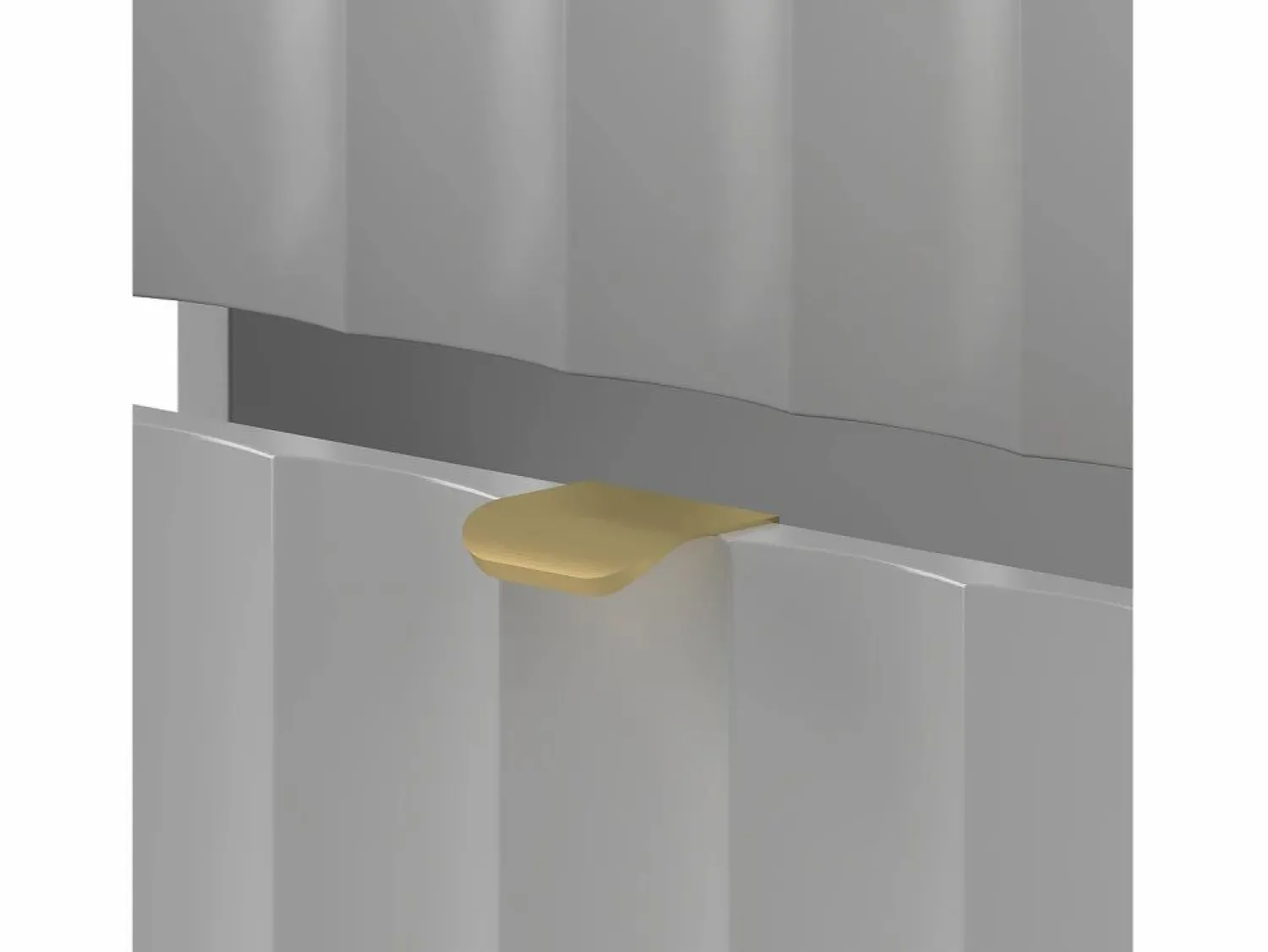 Conjunto de baño 140 cm Armario con encimera Estantería Frentes ranurados Arcos <