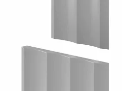Conjunto de baño 140 cm Armario con encimera Estantería Frentes ranurados Arcos <