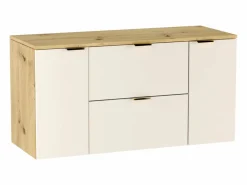 Conjunto De Baño * Conjunto de baño 120 cm Cashmere / Roble Nogal Armario con encimera + Columna Orio Beige