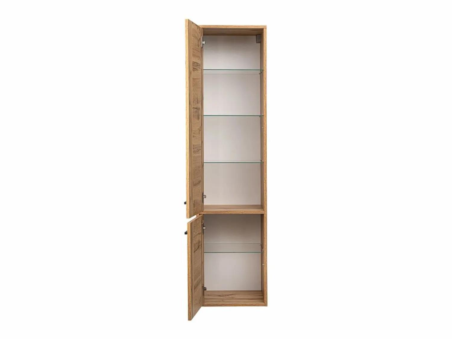 Conjunto De Baño * Conjunto de baño 80 cm Vivien Roble Wotan Columna Armario con espejo Marru00f3n
