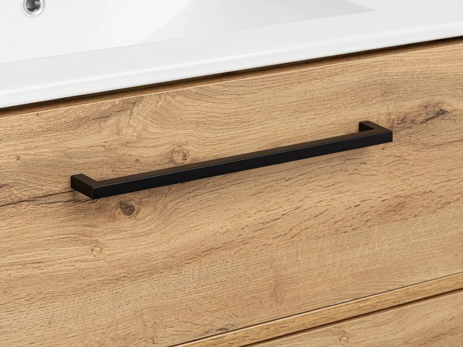 Conjunto De Baño * Conjunto de baño 80 cm Vivien Roble Wotan Columna Armario con espejo Marru00f3n