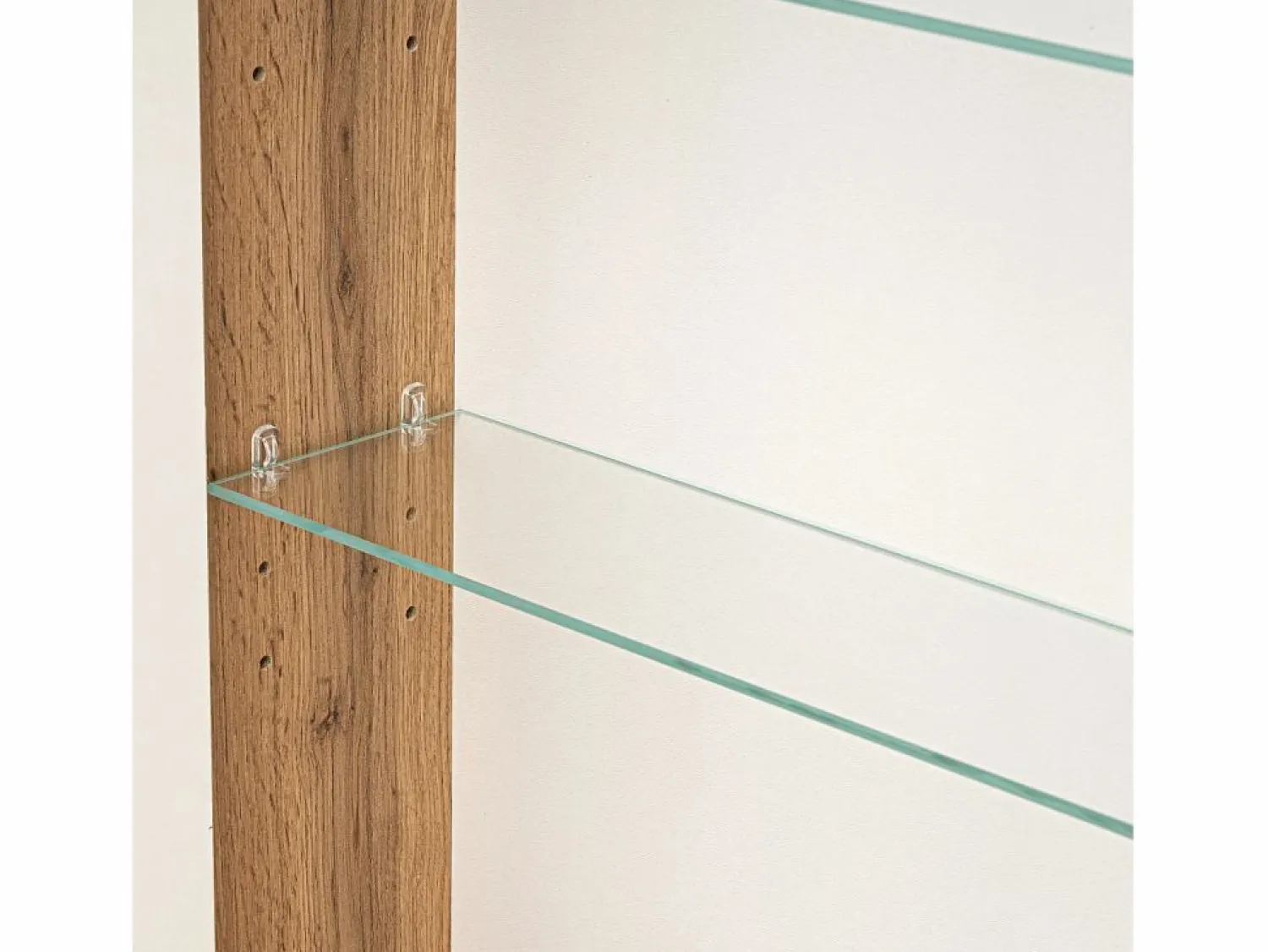 Conjunto De Baño * Conjunto de baño 80 cm Vivien Roble Wotan Columna Armario con espejo Marru00f3n