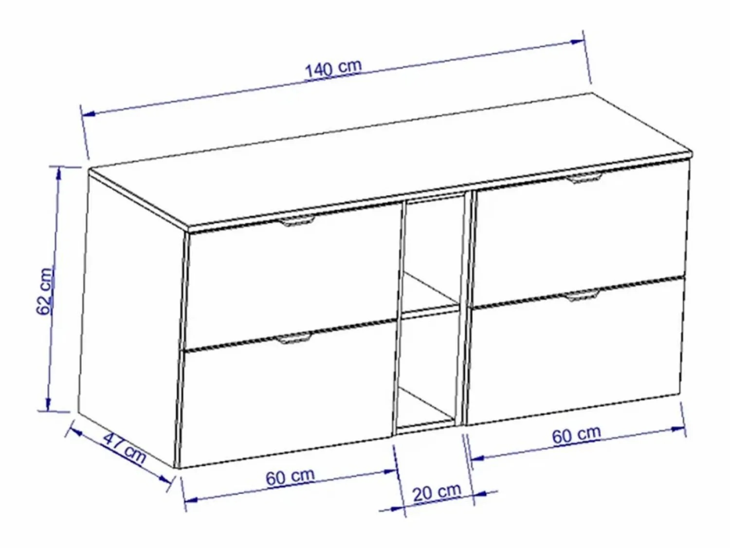 Conjunto de baño de cachemira 140 cm Armario con encimera y estantería Orio < Sale
