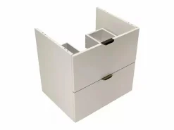 Conjunto de baño de cachemira de 80 cm. Armario con encimera y estantería Orio. < Outlet