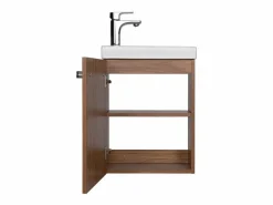 Conjunto de lavabo de pared Nevada con grifo negro < Best