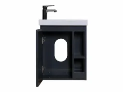 Conjunto de lavabo HAMPTON con grifo cromado y espejo <