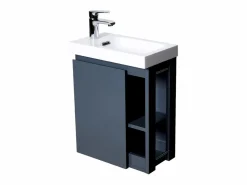Conjunto de lavabo HAMPTON con grifo cromado y espejo <