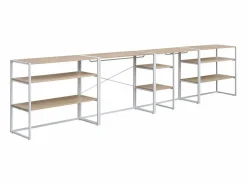 Burro Para Ropa * Conjunto de 4 percheros modulares para buhardilla 400x85cm KADRA Blanco