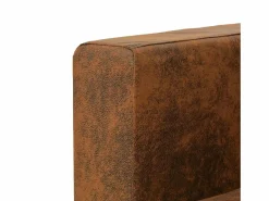 Clicnbuy Conjunto Sofás * Conjunto de sofás de 2 piezas de piel artificial de ante Marru00f3n