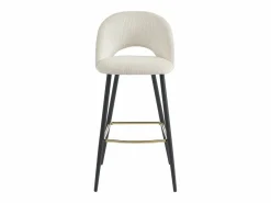 Conjunto de 2 taburetes de bar de pana y metal - - FINCHY by Pascal Morabito < Vente-unique Discount