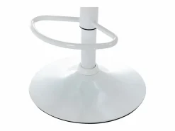 Conjunto de 2 taburetes de bar de tela y metal blanco - Beige - KIYOLA < Vente-unique Hot