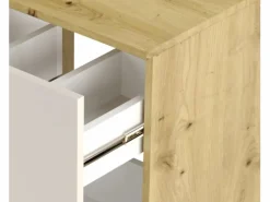 Conjunto para baño 80 cm Armario con encimera y estantería Roble Artisan / Cachemira Orio < New