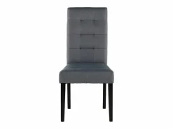 Conjunto 2 sillas VILLOSA - Tela y Patas de madera < Vente-unique