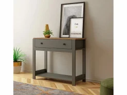 Consola para recibidor color blanco estilo clásico con cajón Corlay - < Best