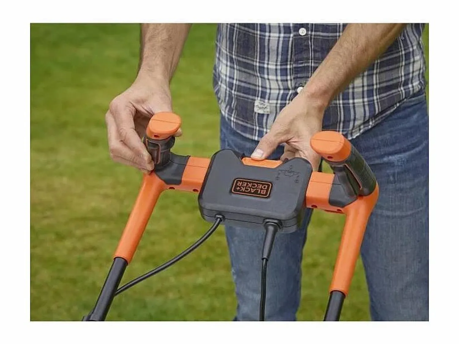 Black+Decker Cortacésped | Cortacésped BLACK & DECKER BEMW481BH 1800W 42cm Mango tipo bicicleta