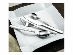 Amefa Cubierto * Cubertería de 24 piezas Hôtel - Acero inoxidable - Hoja microdentada - Colección Hôtel Plateado