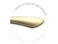 Amefa Cubierto * Cubertería de 16 piezas Instinct Champagne Mat - Acero Inoxidable Dorado