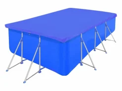 Accesorio Piscina * Cubierta de piscina rectangular PE 90 g/m2 400x207 cm ES841929 Azul