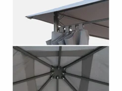 Sweeek Pérgola|Cenador Y Quiosco * Cubierta de pérgola elusa 3x3m Gris