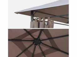 Cubierta de pérgola elusa 3x3m pardo < Sweeek New