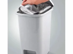 7H SEVEN HOUSE Cubo De Basura Para Cocina | Cubo de Basura Rectangular con Tapa y Pedal 25 Litros 7house