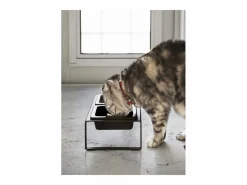 Yamazaki Comida Para Animales De Compañía * Cuenco de diseño doblemente elevado para el gato Tower Negro