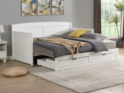 Vente-unique Cama Diván|Cama Nido | Daybed de 90x190 o 180x190 cm con cajones en pino y MDF - DINIVA