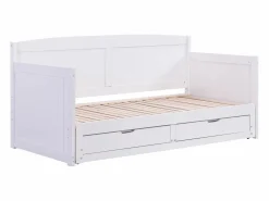 Vente-unique Cama Diván|Cama Nido | Daybed de 90x190 o 180x190 cm con cajones en pino y MDF - DINIVA