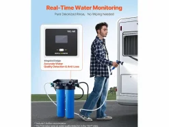 Recuperador De Agua * Desmineralizador SucceBuy para Lavado de Coche sin Manchas, Sistema de Agua Desionizada con Medidor TDS Integrado, Filtro Antimanchas con Doble Modo de Salida Azul