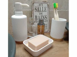 5five Accesorios De Wc * Distribuidor de jabón a rayas Blanco