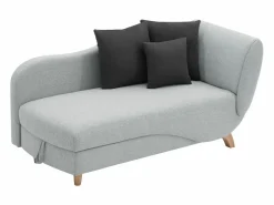 Diván (ángulo derecho) convertible de tela con cojines antracita PENELOPE < Vente-unique New