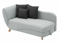 Diván (ángulo izquierdo) convertible de tela con cojines antracita PENELOPE < Vente-unique Sale
