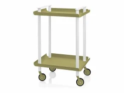 - Carrito auxiliar LEKY, armazón blanco, 2 estantes. Multifuncional, práctico y decorativo- < Don Hierro Clearance