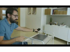 - Carrito auxiliar plegable BAUHAUS cromado con ruedas – 2 niveles y 4 posiciones- < Don Hierro Hot