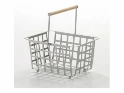 - Cesta metálica de ordenación con asa, tamaño semi grande, multifuncional y decorativa, ZESTA- < Don Hierro Sale