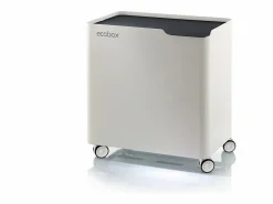 - Cubo de basura reciclaje ECOBOX, con ruedas y cierre suave, 60 litros- < Don Hierro