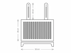 - Parrilla de acero inoxidable para barbacoa, especial carne, ABRÁSAME, tamaño grande- < Don Hierro Online