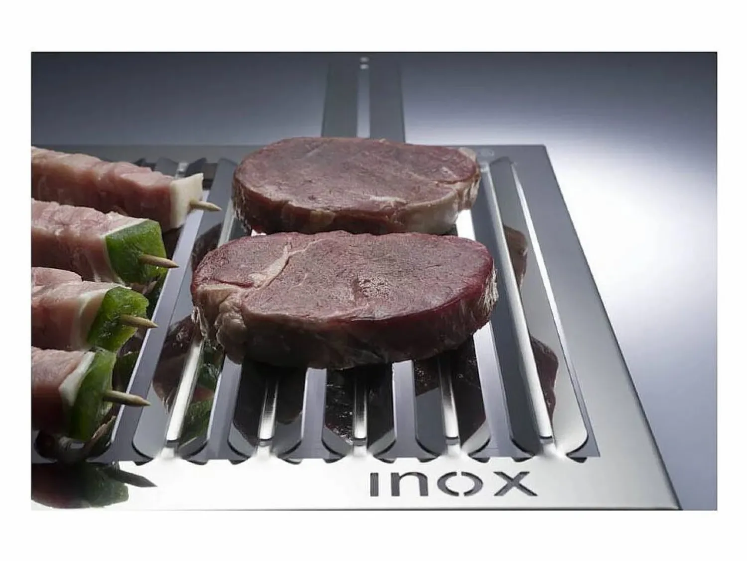 - Parrilla de acero inoxidable para barbacoa, especial carne, ABRÁSAME, tamaño grande- < Don Hierro Online