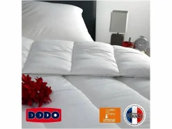 DODO Edredón Nórdico * Edredón cálido 400gr/m² VANCOUVER 240x260 cm - Fabricación Francesa Blanco