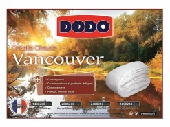 DODO Edredón Nórdico * Edredón cálido 400gr/m² VANCOUVER 240x260 cm - Fabricación Francesa Blanco