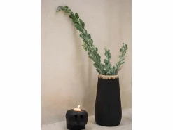 Bazar Bizar Portavelas Y Vela * El Sumba Stone #27 Portavelas Negro